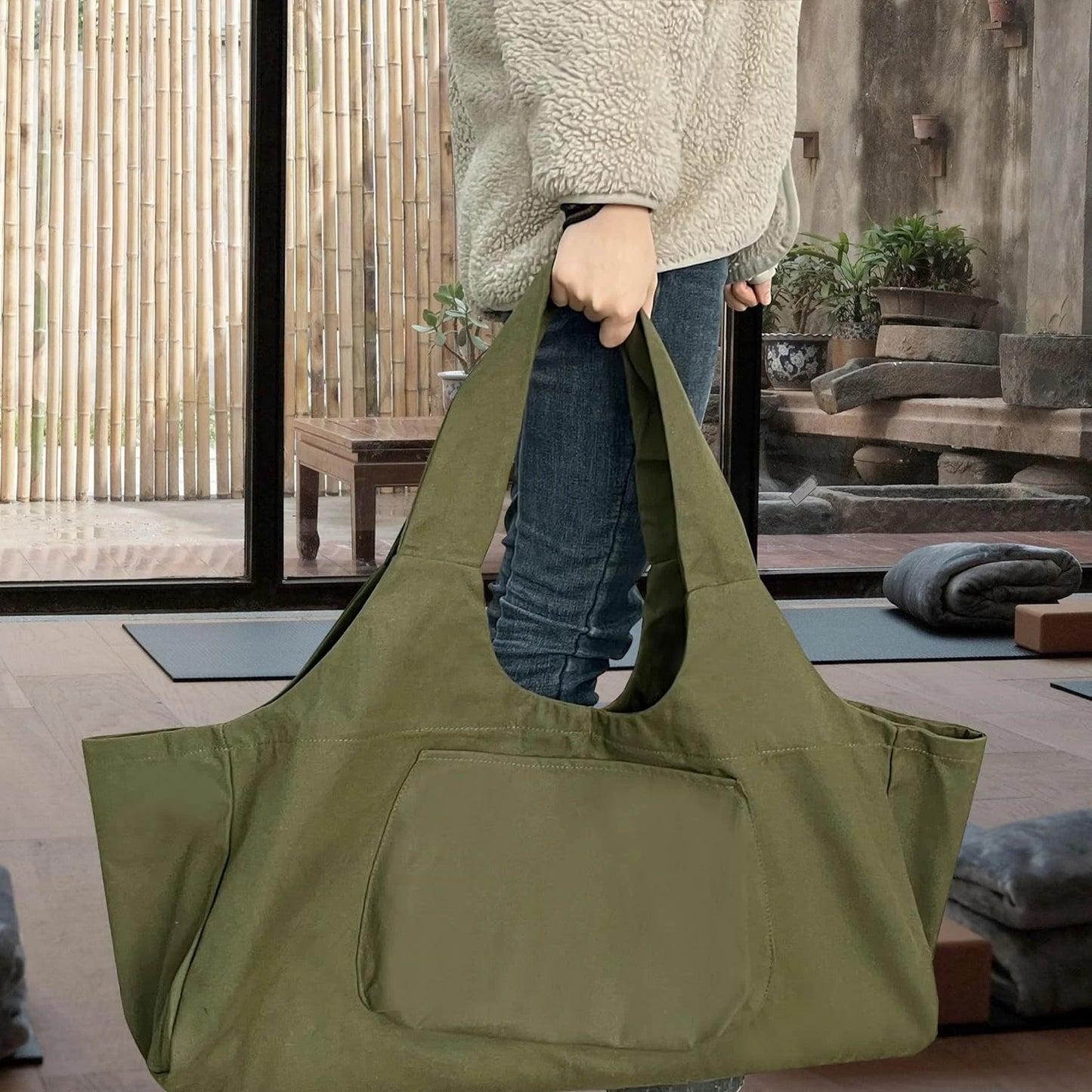 Large Yoga Mat Bag Carrier With Pockets