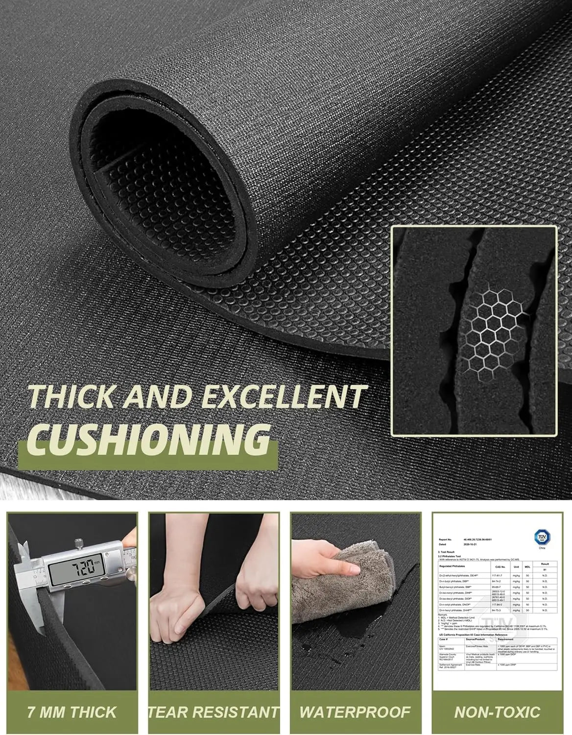 Large Exercise Gym Mat Flooring for Home