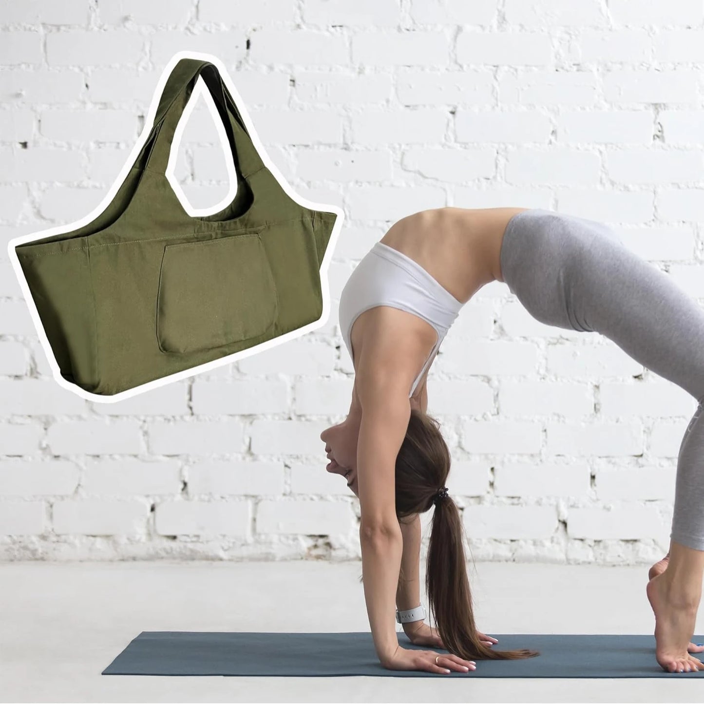 Large Yoga Mat Bag Carrier With Pockets