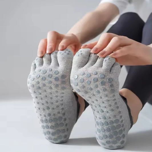 Women's Anti Slip Cotton Yoga Socks