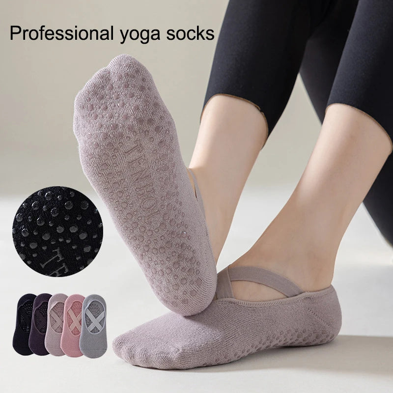 Women Anti Slip Silicone Ballet Yoga Sock