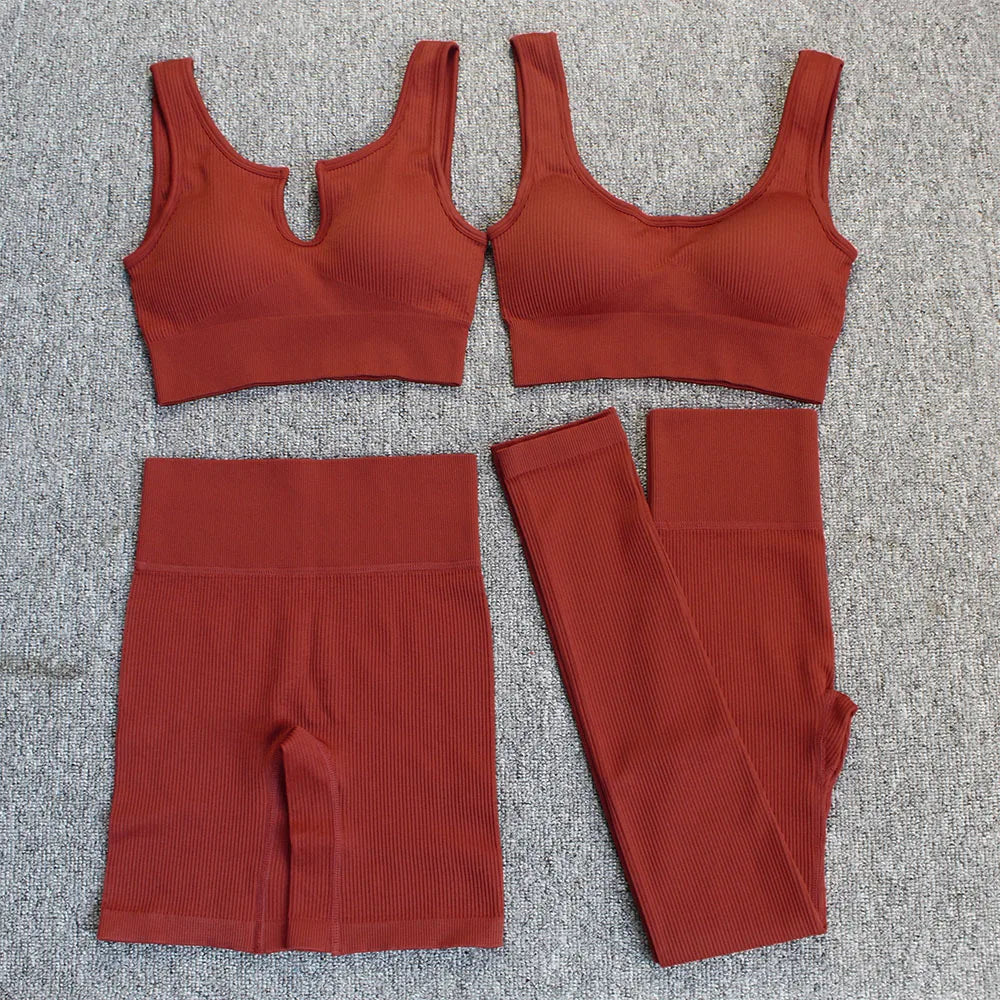 Yoga Sports Bra Tank Top Pants Shorts