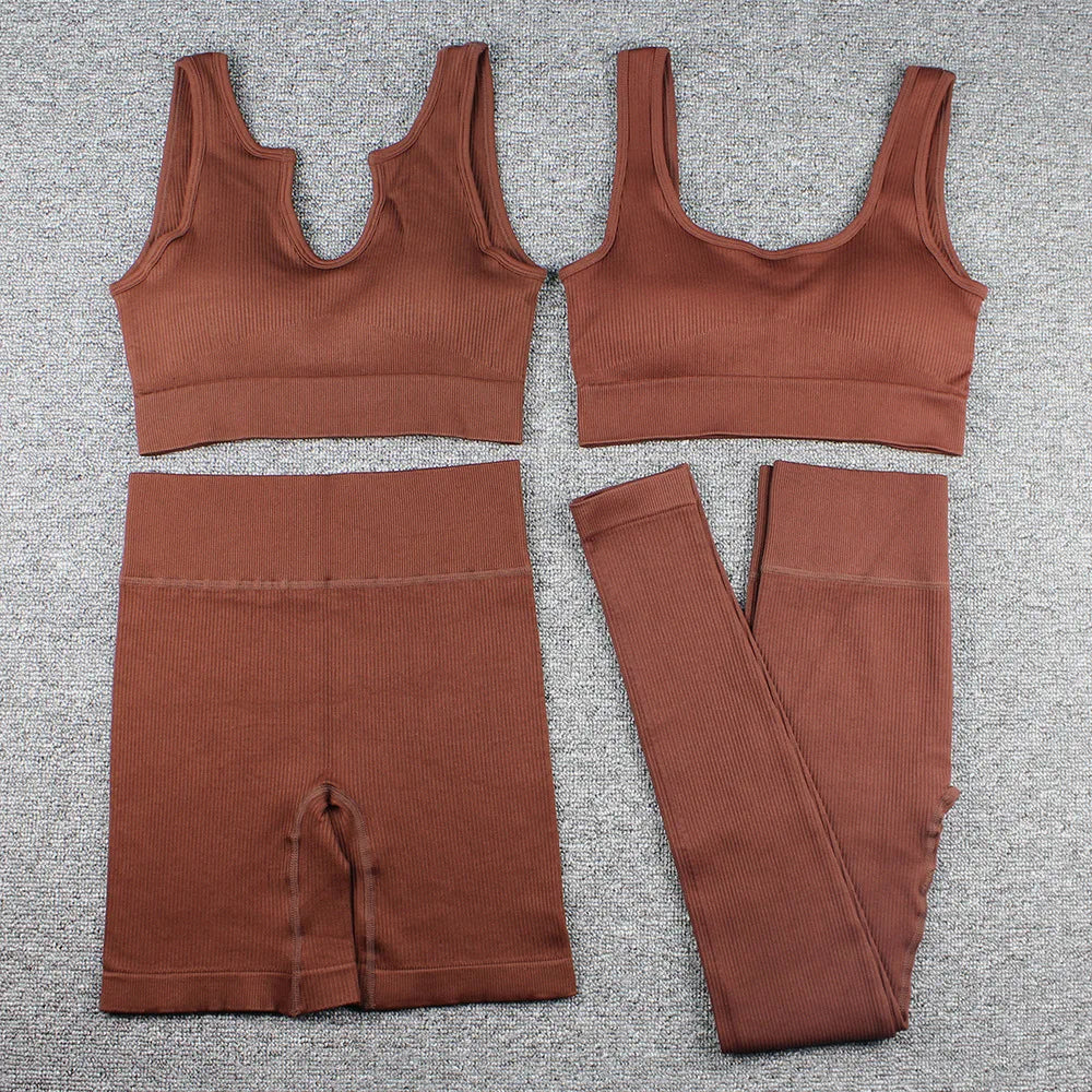 Yoga Sports Bra Tank Top Pants Shorts