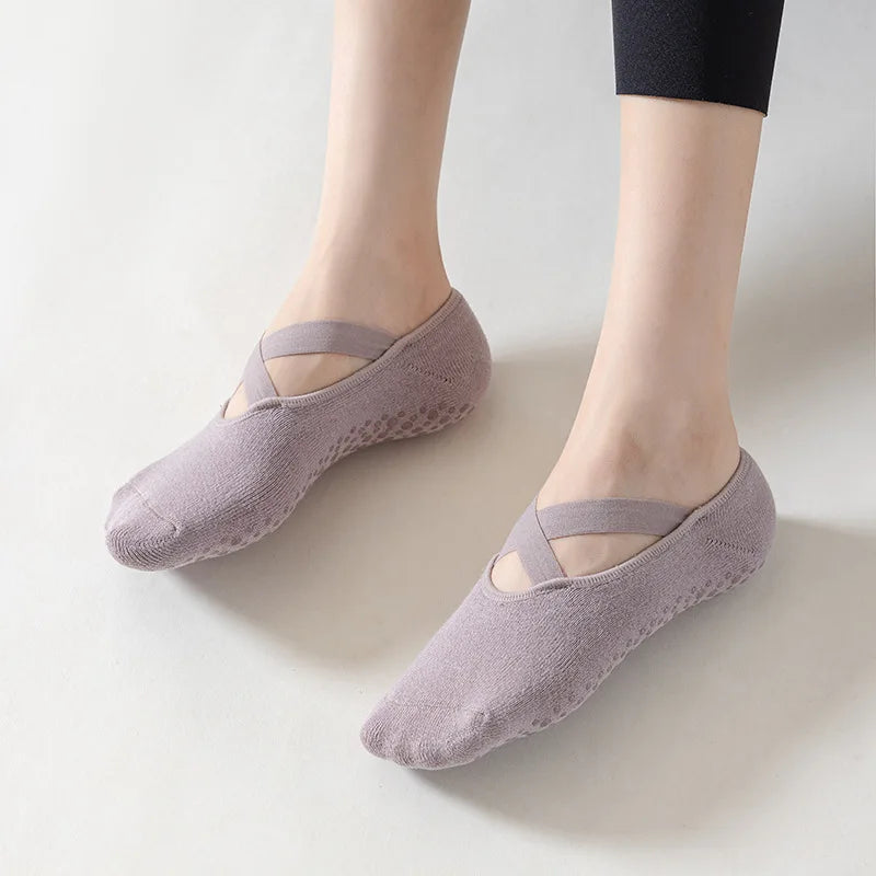 Women Anti Slip Silicone Ballet Yoga Sock