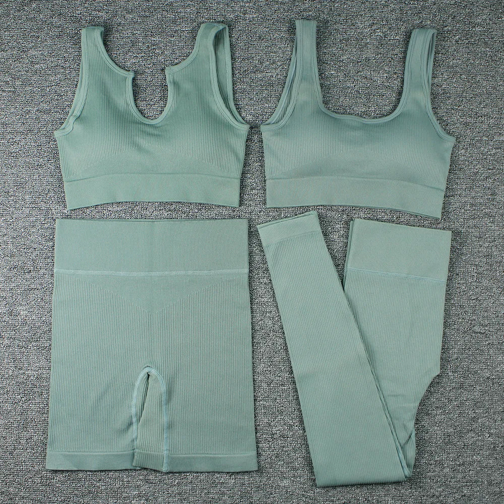 Yoga Sports Bra Tank Top Pants Shorts