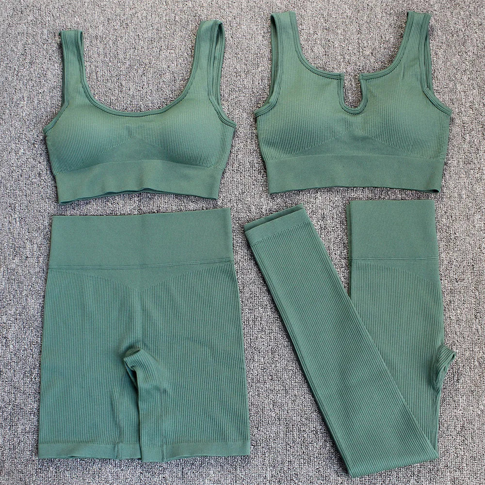 Yoga Sports Bra Tank Top Pants Shorts