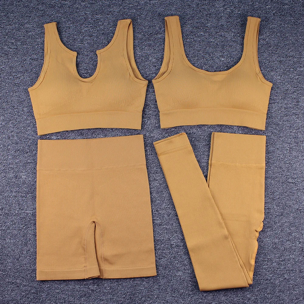 Yoga Sports Bra Tank Top Pants Shorts